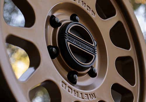 (5) BRONCO 17" X 8.5" METHOD WHEEL + CENTER CAP - BRONZE