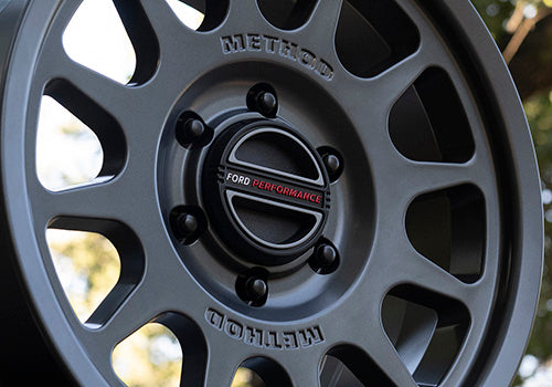 (5) BRONCO 17" X 8.5" METHOD WHEEL + CENTER CAP - GRAY
