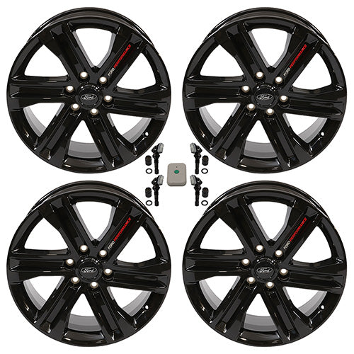2024-2025 F-150 20" X 8.5" GLOSS BLACK WHEEL KIT