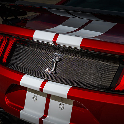 2020-22 GT500 CARBON FIBER REAR DECK LID TRIM PANEL M-16600-MCF