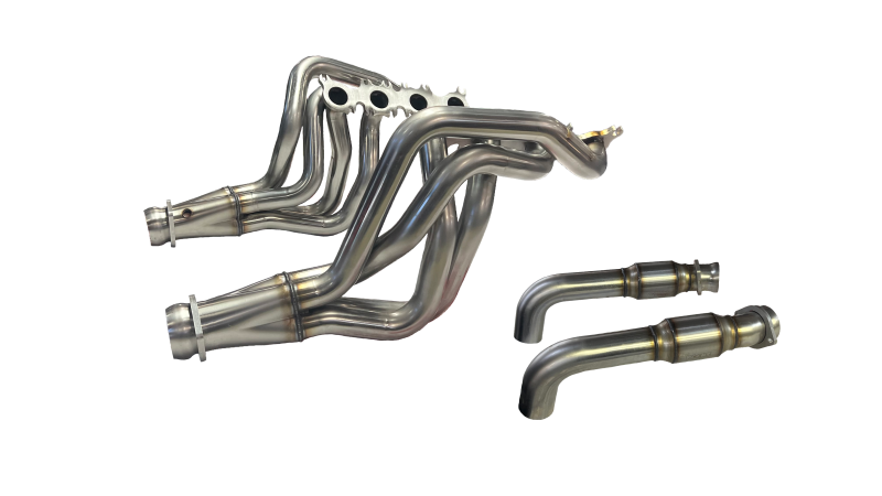 Kook's Headers 2-inch stainless headers and green catalytic converter connection kit for 2015-2024 Mustang GT 5.0L.