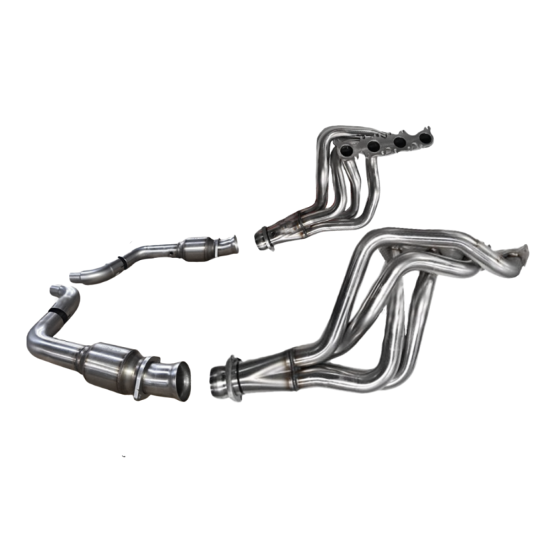 Kook's Headers 2-inch stainless headers and H.O. Green catalytic converter connection kit for 2015-2026 Ford Mustang GT/D.H.