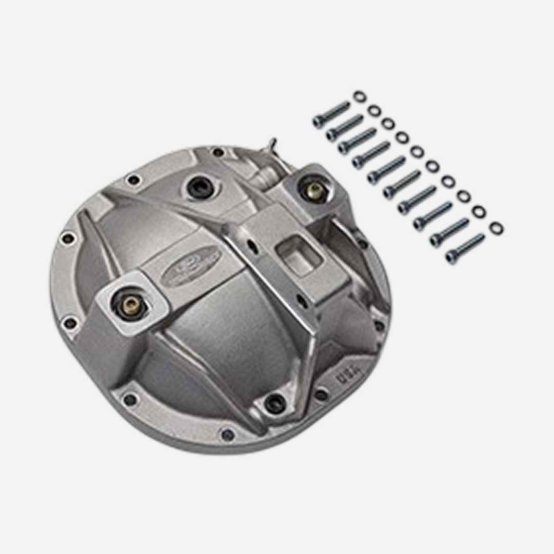 Ford Performance Cobra IRS axle girdle cover for 1999-2004 Mustang differential, black metal automotive part.