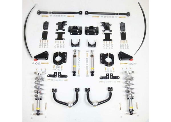 IHC Suspension F-150 performance lowering kit for 2021-present extended and crew cab 2WD/4WD trucks, enhancing stance and handling.