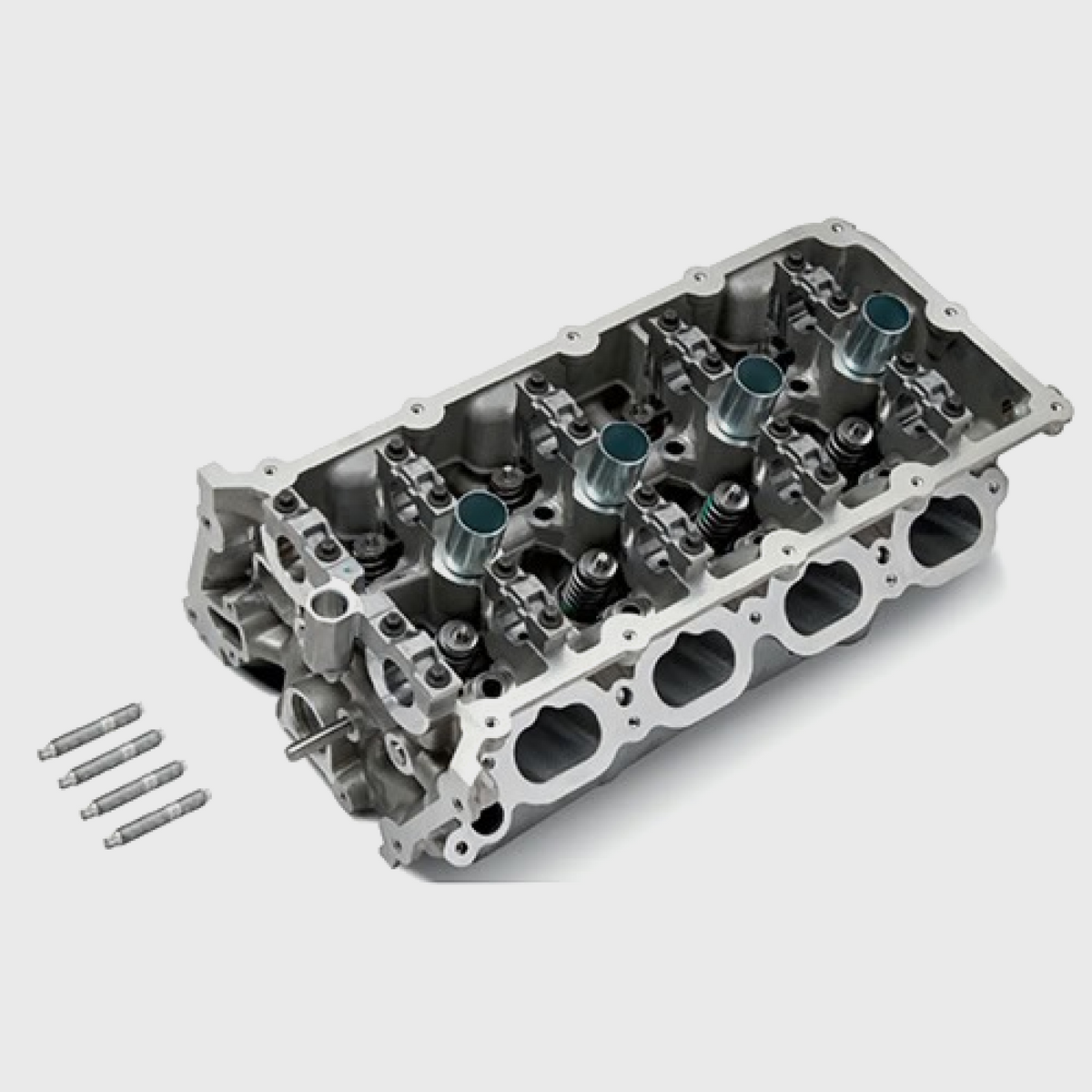 Ford Performance 5.2L Gen 3 RH Cylinder Head M-6049-M52B with detailed metal components and engine mounting surfaces.