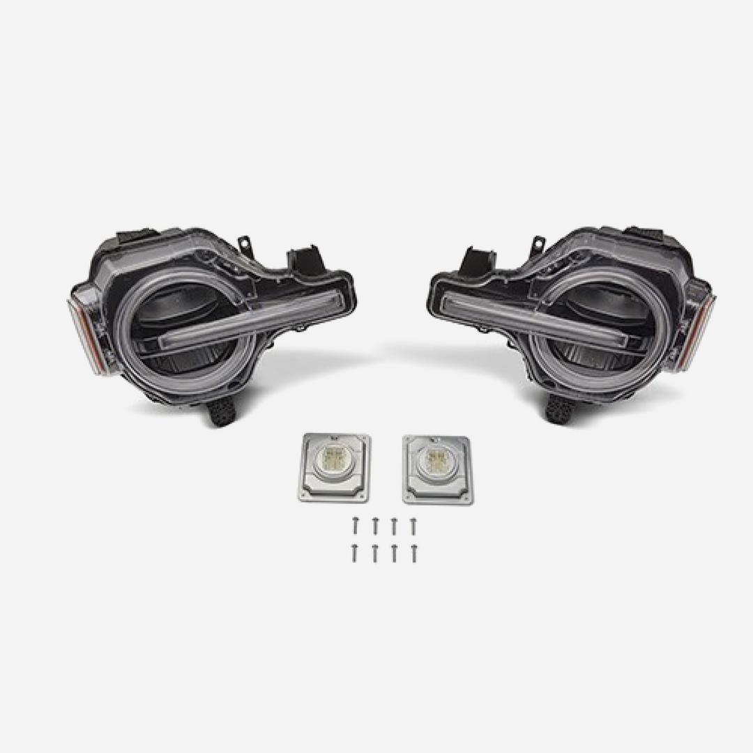 Paul's Automotive Engineering Bronco Raptor headlamp upgrade kit for Ford Bronco Raptor headlights