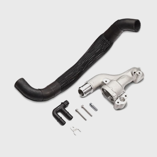 Ford Performance F-150 supercharger parts kit for Pro Power Onboard system, showing various components and hardware.