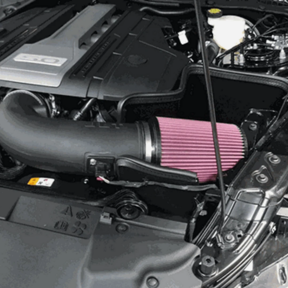S&B JLT cold air intake for 2018-2023 Mustang GT, black intake tube and air filter assembly