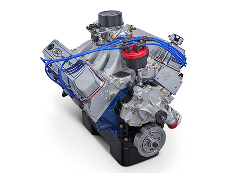 Ford Performance 572 cubic inch 655 HP big block street crate engine with rear sump pan, high-performance automotive engine.