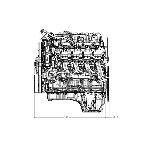 M-6007-73 - 7.3L Super Duty Crate Engine Ford Performance