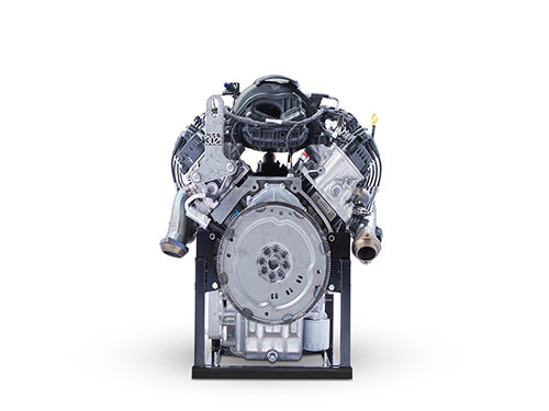 Ford Performance 7.3L MEGAZILLA™ 615HP crate engine, showing the powerful V8 engine with detailed components.