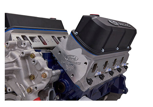 Ford Performance 363 cubic inch 507 HP crate engine with Z2 heads and rear sump pan, shown in engine image.