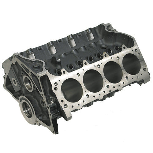 Ford Performance 460 SIAMESE BORE engine block, M-6010-A460X, showing a detailed view of the engine block with cylinders and machining marks.