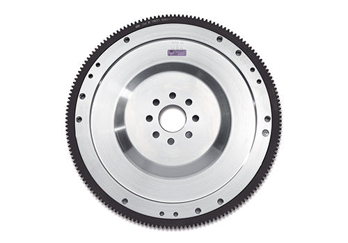 Ford Performance lightweight billet flywheel with 8-bolt modular design for Coyote engines, shown in the image.