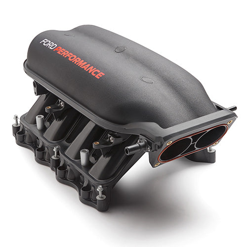 Ford Performance Mustang Cobra Jet intake manifold for 5.0L engines, engine intake component with model M-9424-M50CJB.