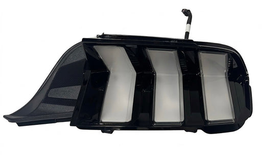 Ford Performance Mustang Stallion 2024-27 white tail lamps showing sleek LED light design and clear lens cover.