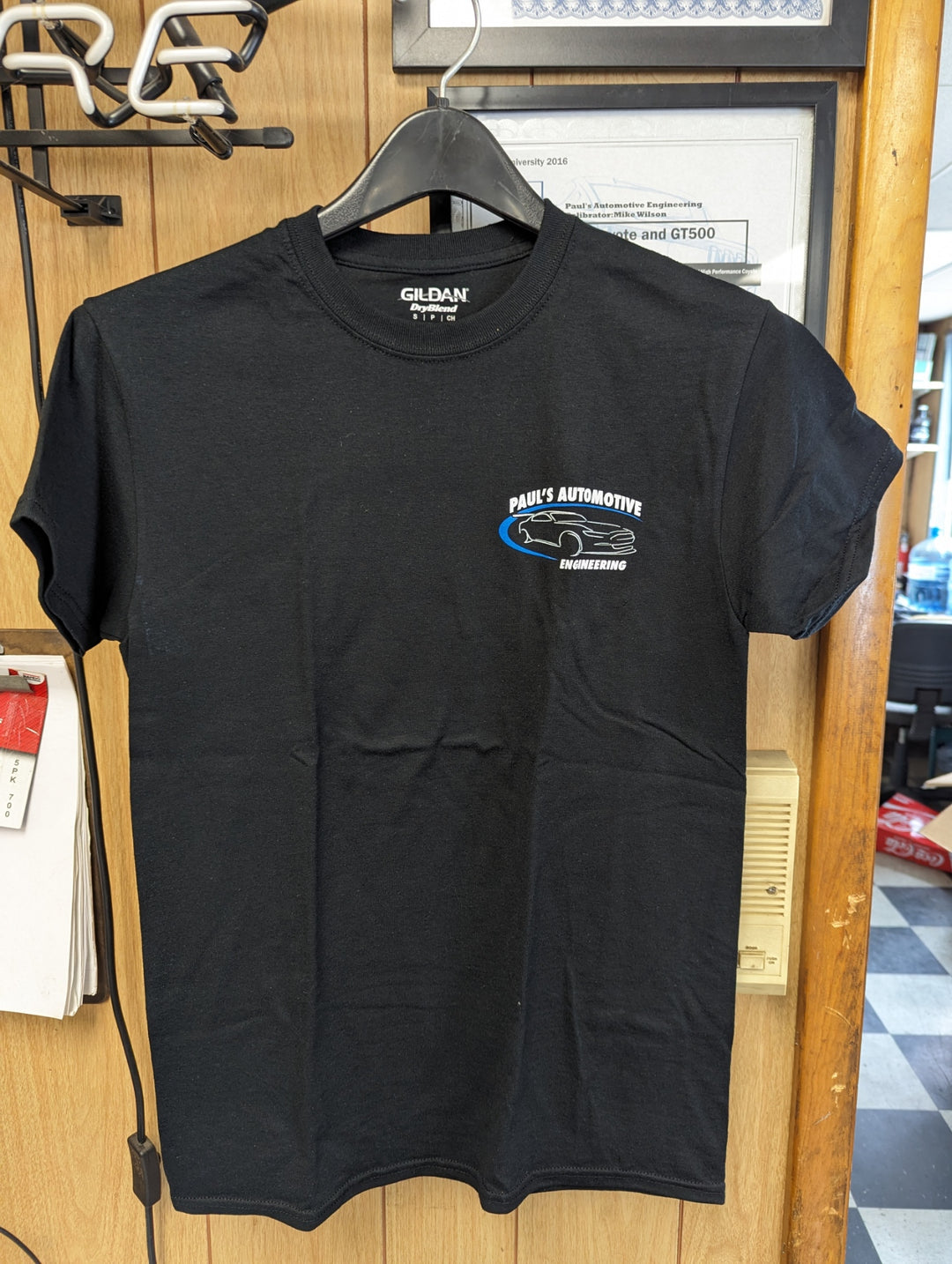 Paul's Automotive Engineering Black Shirts