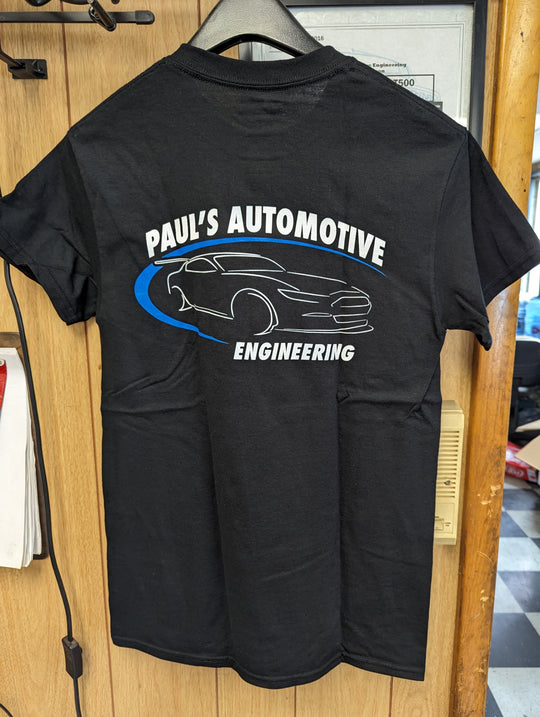 Paul's Automotive Engineering Black Shirts