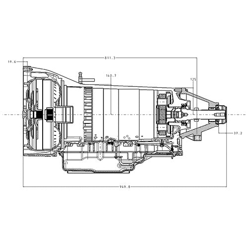 Ford Racing 7.3L Godzilla Power Module w/ 10R140 Auto Transmission M-9000-PM73A